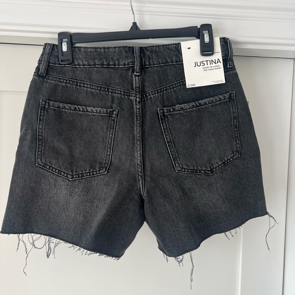 NWT Black Denim Women's Shorts - Picture 2 of 5